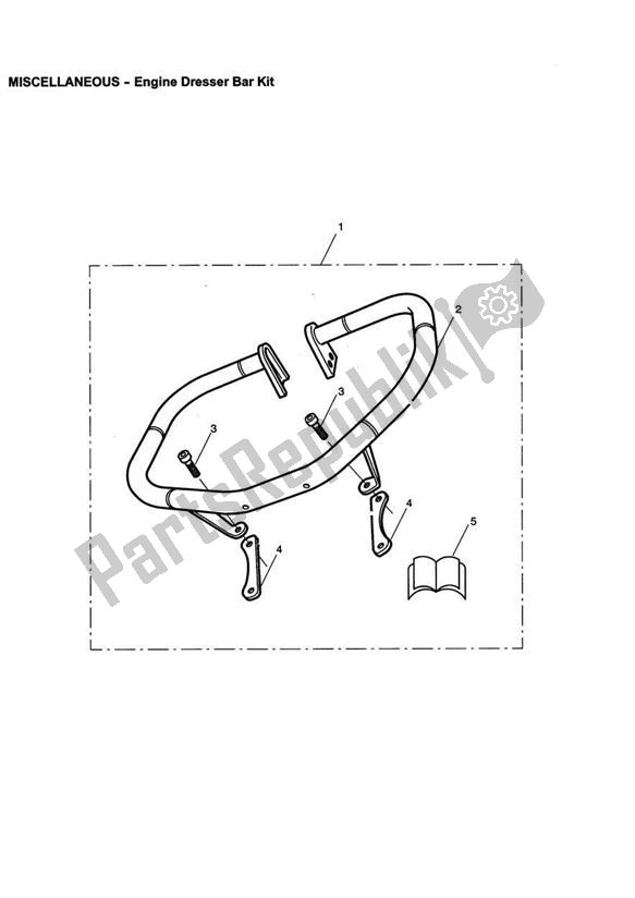 All parts for the Engine Dresser Bar Kit, Oversized of the Triumph America Carburettor 790 2002 - 2007